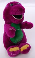 Barney Singing ABC Alphabet Plush Lovey Doll Dinosaur